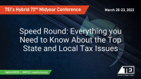 Speed Round: Everything you Need to Know About the Top State and Local Tax Issues icon