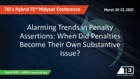 Alarming Trends in Penalty Assertions: When Did Penalties Become Their Own Substantive Issue?