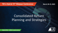Consolidated Return Planning and Strategies