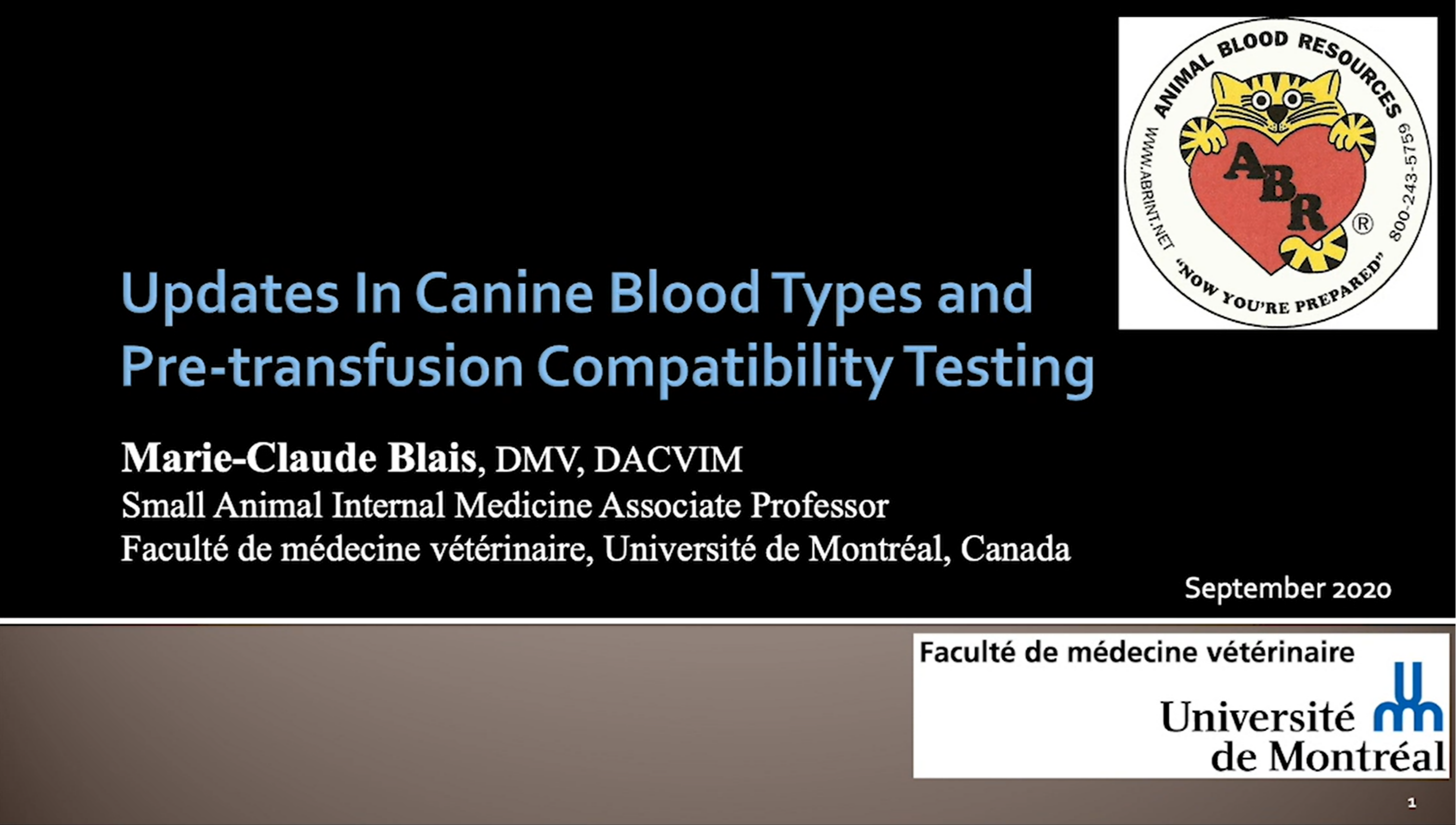Updates in CANINE Blood Types and Pre-Transfusion Compatibility Testing icon