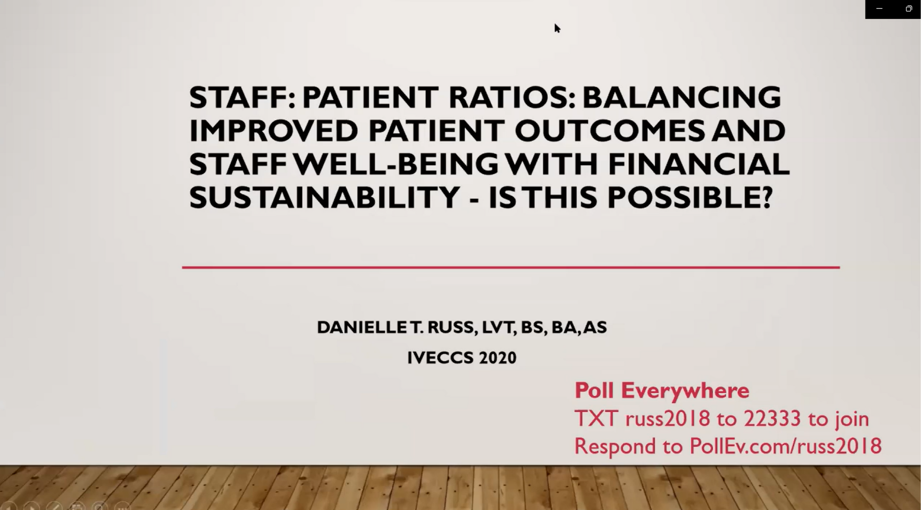 Staff: Patient Ratios: Balancing Improved Patient Outcomes and Staff Well-Being with Financial Sustainability - Is This Possible? icon