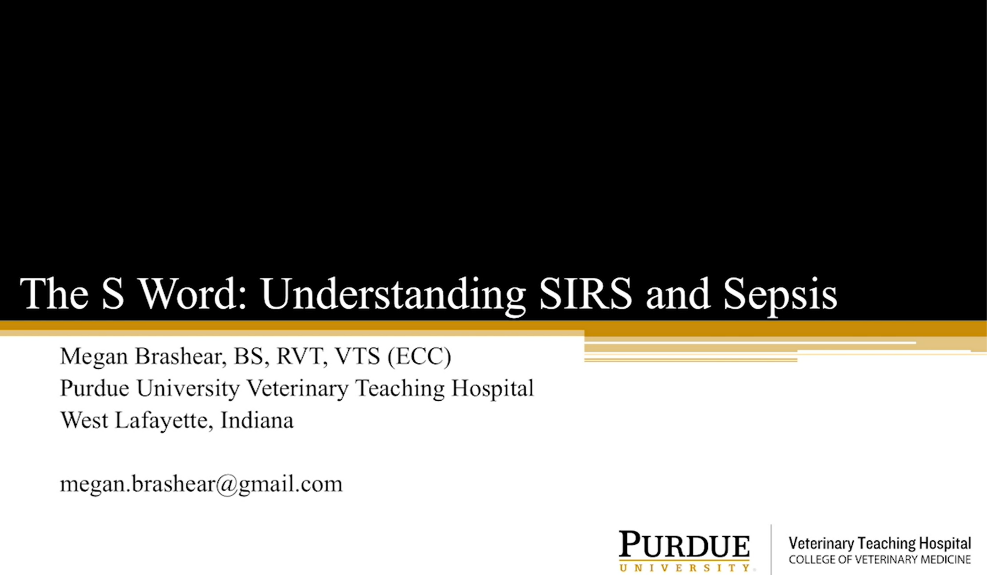 The S Word: Understanding SIRS and Sepsis icon