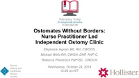 Ostomates Without Borders: Nurse Practitioner Led Independent Ostomy Clinic