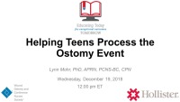 Helping Teens Process the Ostomy Event