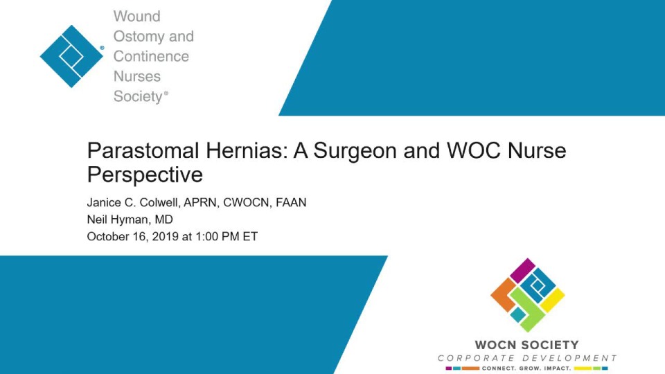 Parastomal Hernias: A Surgeon and WOC Nurse Perspective icon