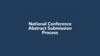 National Conference Abstract Submission Process