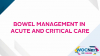 Bowel Management in Acute and Critical Care
