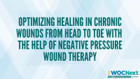 Optimizing Healing in Chronic Wounds from Head to Toe with the Help of Negative Pressure Wound Therapy