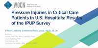 Pressure Injuries in Critical Care Patients in US Hospitals
