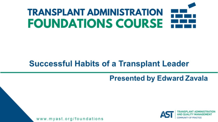 Successful Habits of a Transplant Leader icon