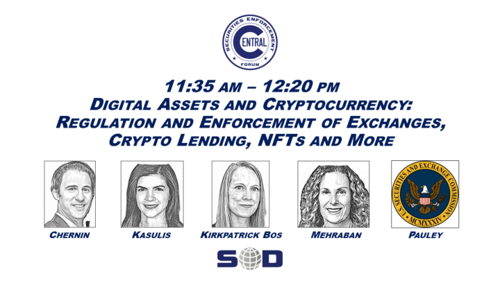 Digital Assets and Cryptocurrency – Regulation and Enforcement of Exchanges, Crypto Lending, NFTs and More icon