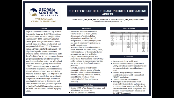 The Effects of Healthcare Policies on LGBTQ Aging Adults