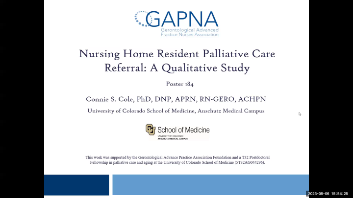 Understanding Clinician Perspectives of Palliative Care Referral Criteria or Tools with Nursing Home Residents