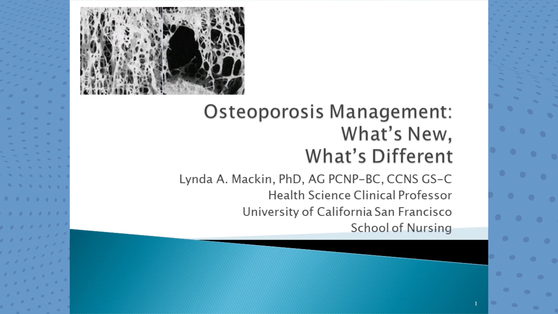 Osteoporosis Management