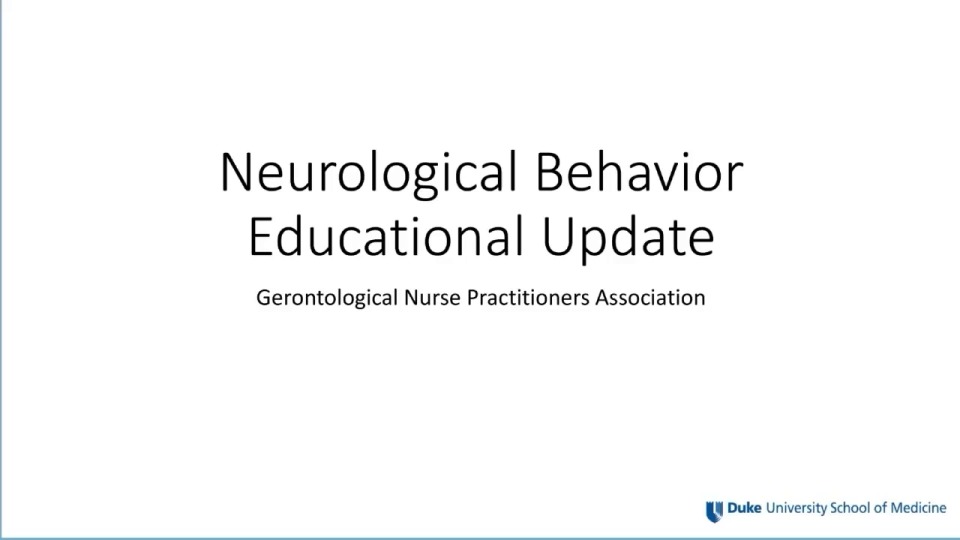 Neurological Behaviors: A Clinical Dialogue icon