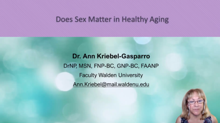 Does Sex Matter in Healthy Aging?
