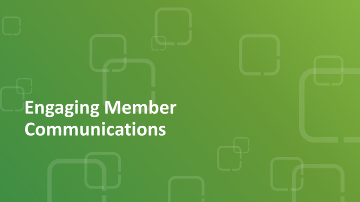 Engaging Member Communications icon