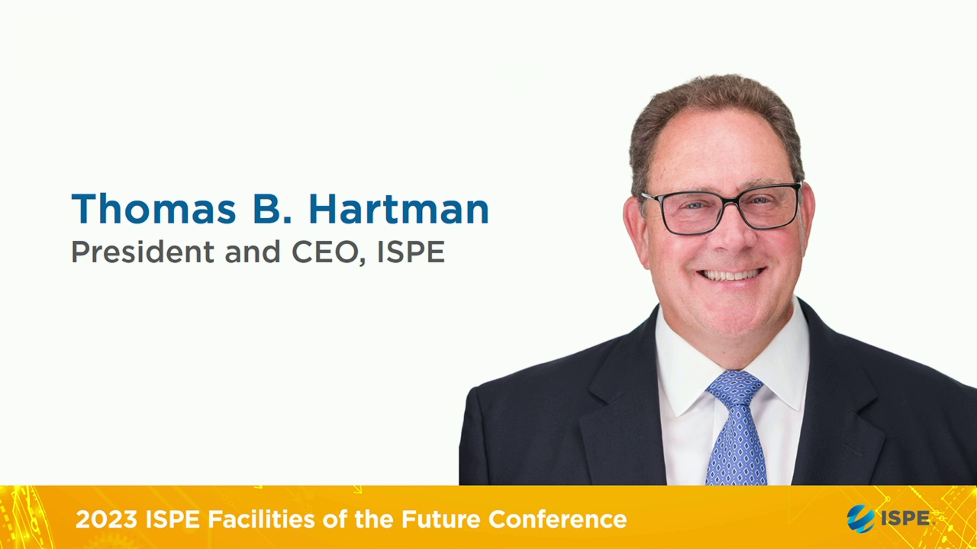 Welcome Message from President and CEO of ISPE icon