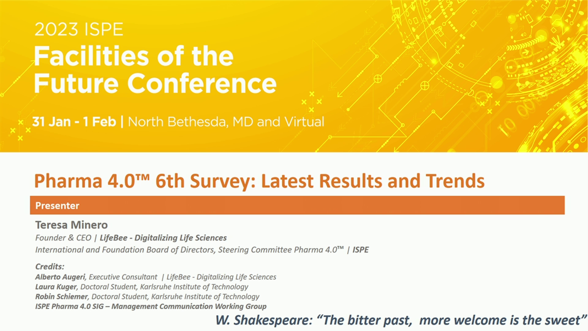 Pharma 4.0 6th Survey - Latest Results and Trends icon