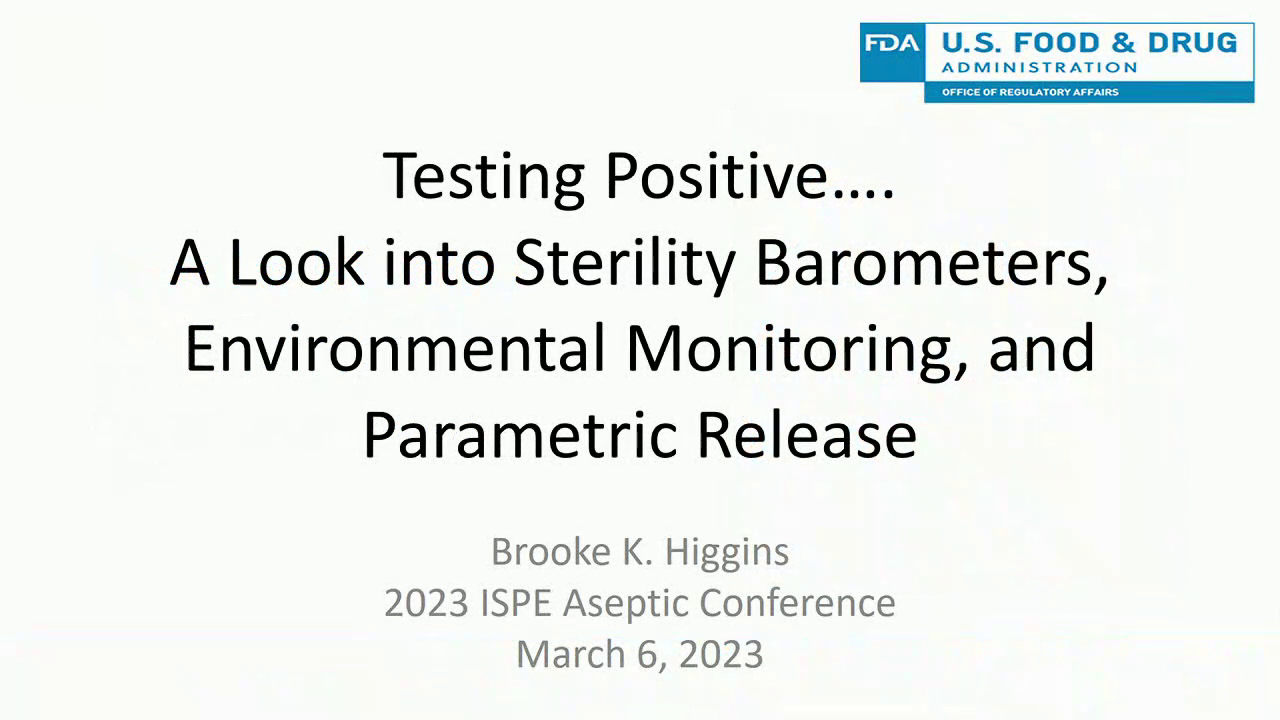 Testing Positive….  A Look into Sterility Barometers, Environmental Monitoring and Parametric Release icon