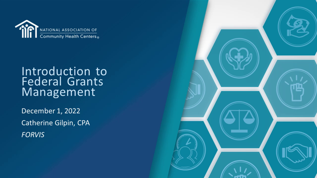 Introduction to Federal Grants Management icon