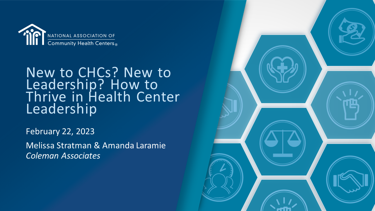 New to CHCs? New to Leadership? How to Thrive in Health Center Leadership icon