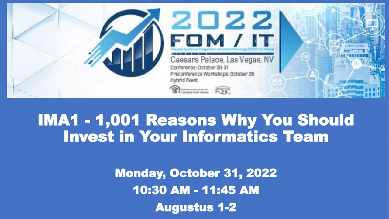 1,001 Reasons Why You Should Invest in Your Informatics Team icon