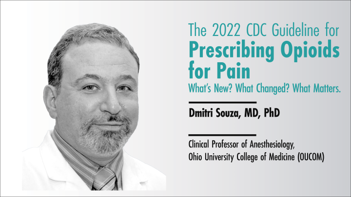 The 2022 CDC Clinical Practice Guideline for Prescribing Opioids for Pain: What's New? What Changed? What Matters.