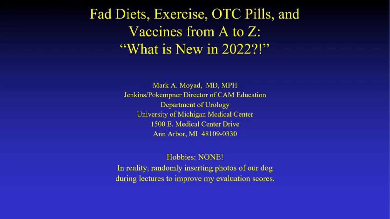 Fad Diets, Exercise, OTC Pills, and Vaccines from A to Z: What is New in 2022!