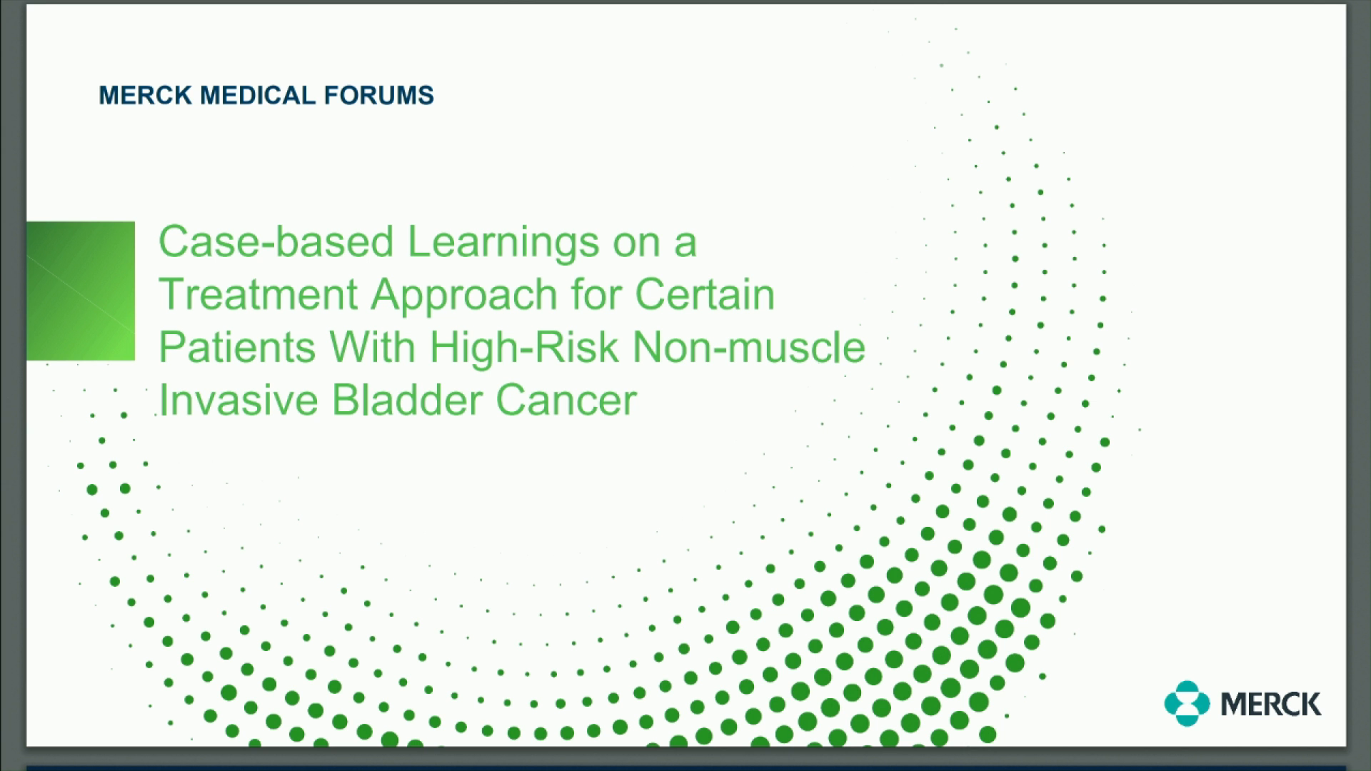 Breakfast Theater: Case-based Learnings on a Treatment Approach for Certain Patients With High-Risk Non-muscle Invasive Bladder Cancer icon
