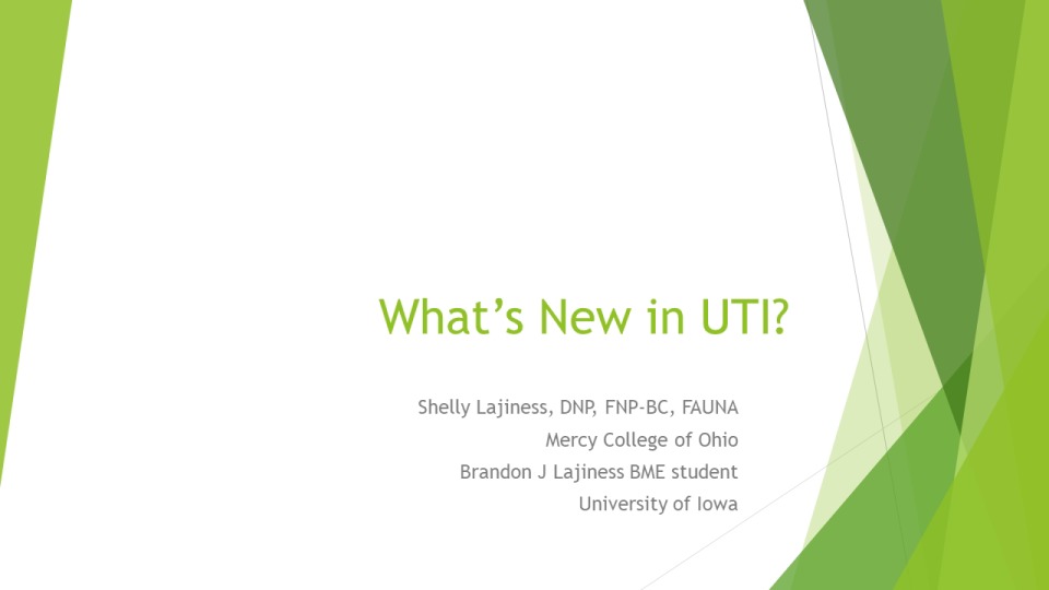 What's New in UTIs
