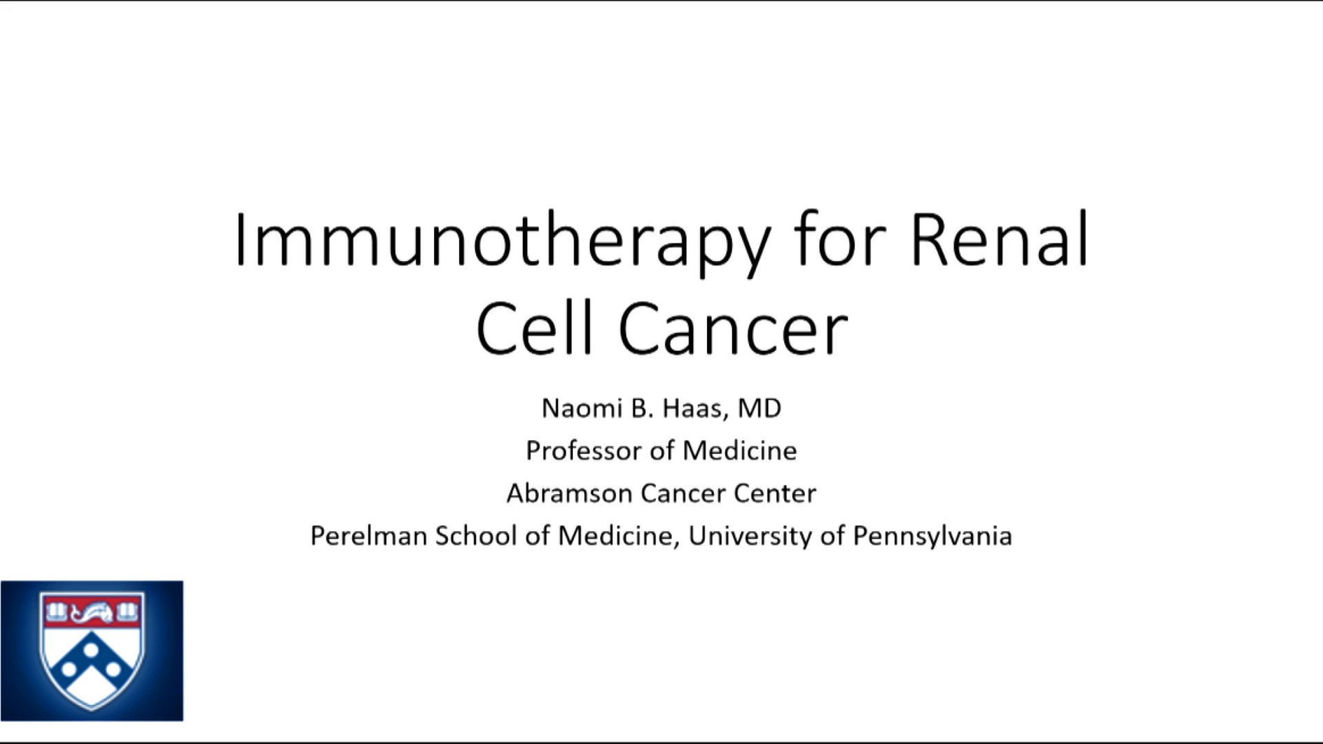 Update on Immunotherapy for Renal Cell Carcinoma