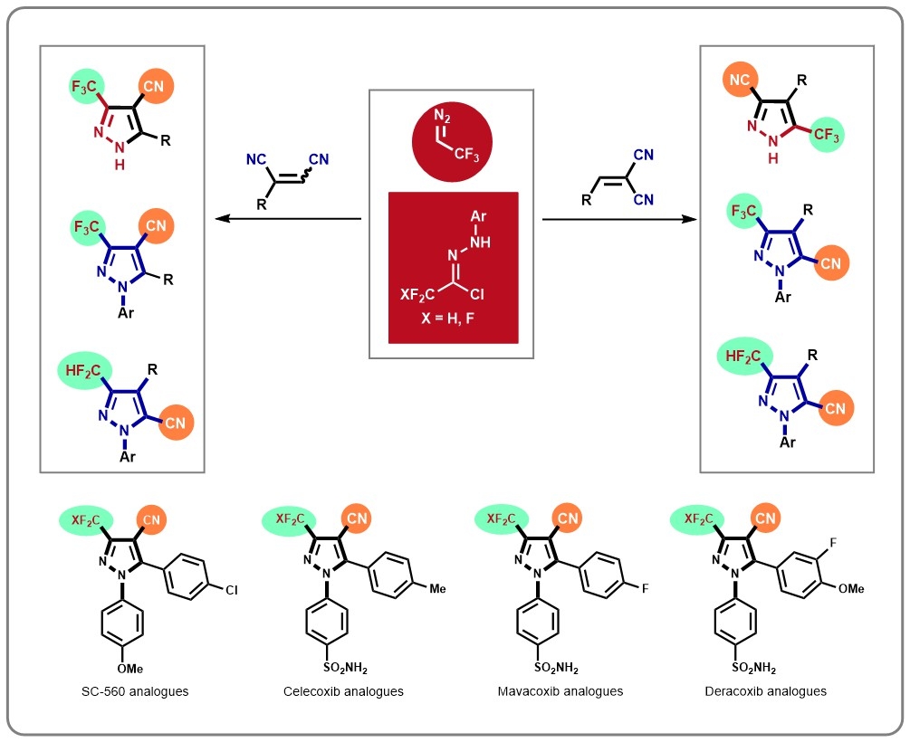 Privileged pharmacophore-oriented divergent synthesis of fluoroalkyl ...