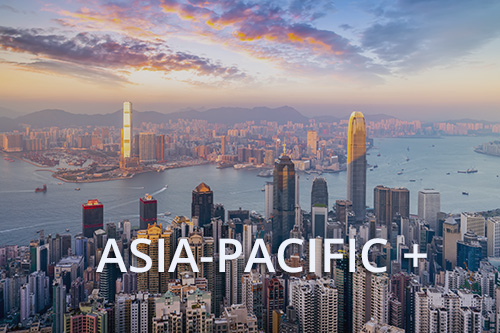 hong kong skyline with text asia-pacific+