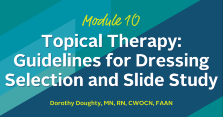 Topical Therapy: Guidelines for Dressing Selection and Slide Study